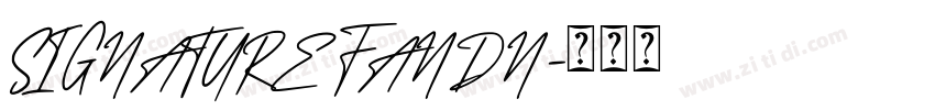 SIGNATURE FANDN字体转换